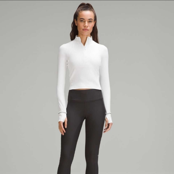 lululemon athletica Tops - LULULEMON ITS RULU RUN CROPPED HALF ZIP